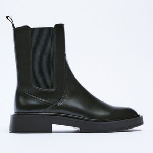 Zara flat ankle boots